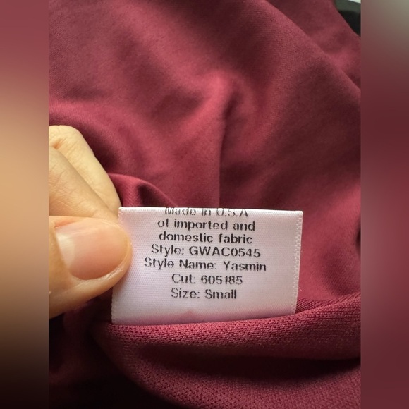 Katie May Yasmin Gown in Wine Bordeaux size S - Picture 16 of 16